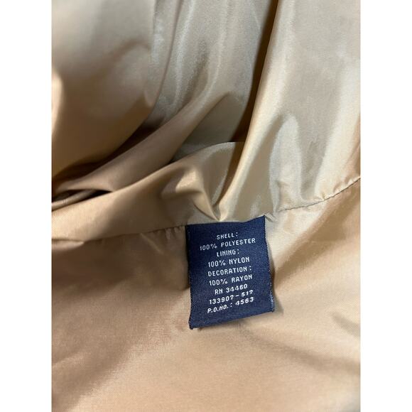 London Fog Windbreaker Jacket Womens Sz XLarge Beige Drawstring - Picture 11 of 13